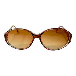 Unbranded Vintage Sunglasses Tortoise‎ Brown Lens Womens Round H3878